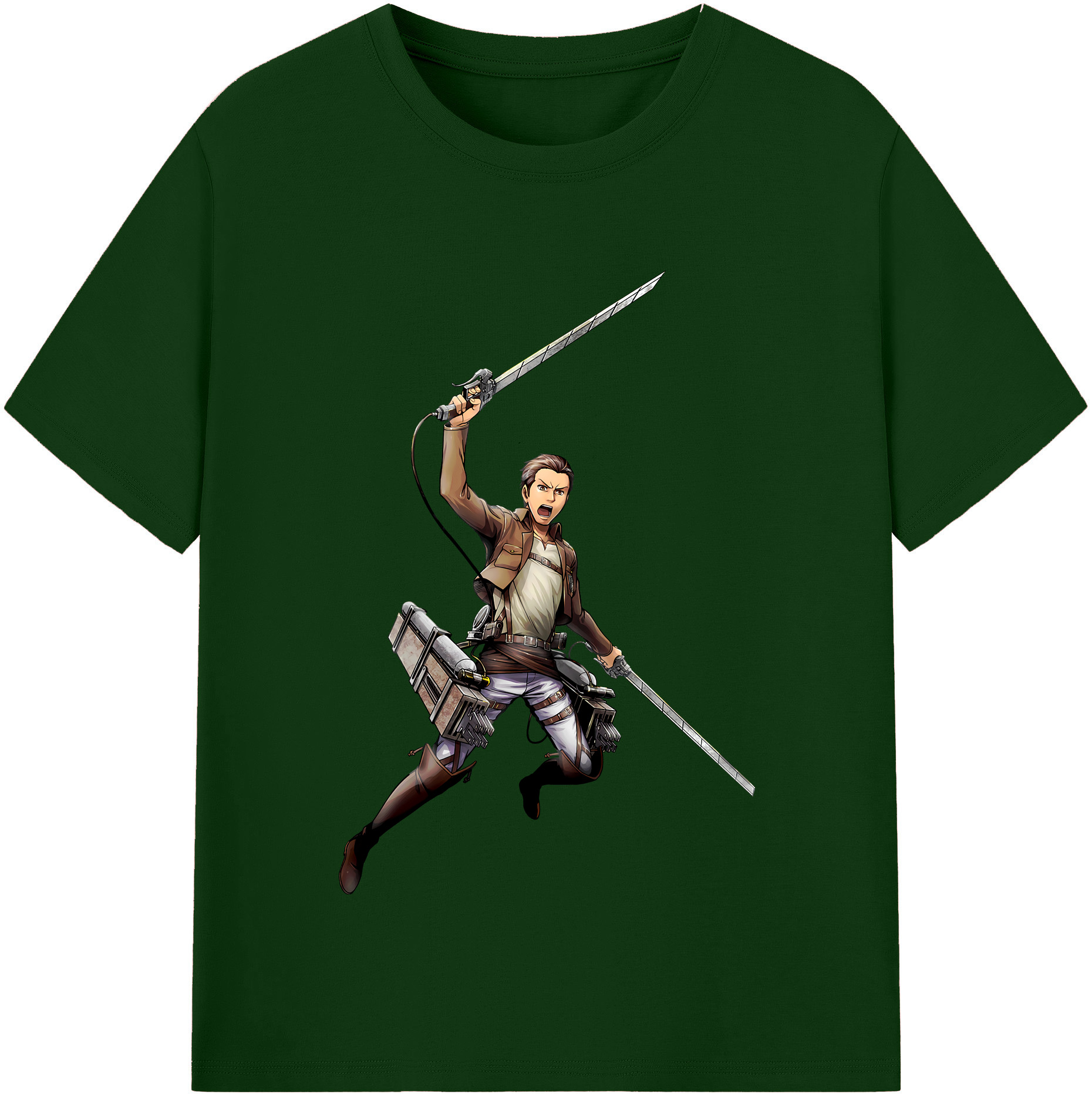 （画像用） 進撃の巨人 Attack on Titan 綿100％半袖Tシャツ（フロントプリント）